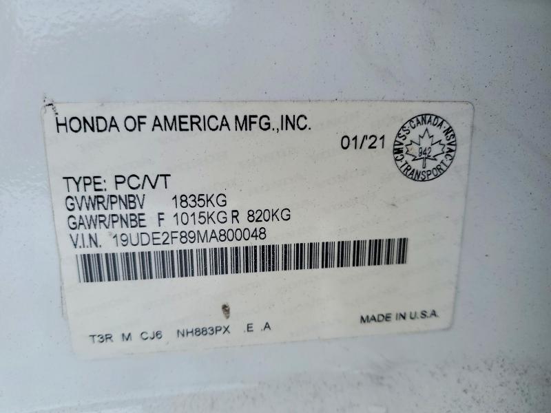 Продаж на аукціоні авто 2021 Acura Ilx, vin: 19UDE2F89MA800048, номер лоту: 77536405