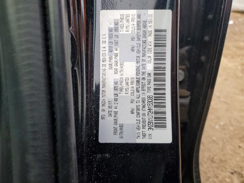 Продаж на аукціоні авто 2017 Mazda 3, vin: 3MZBN1U72HM153086, номер лоту: 76550365