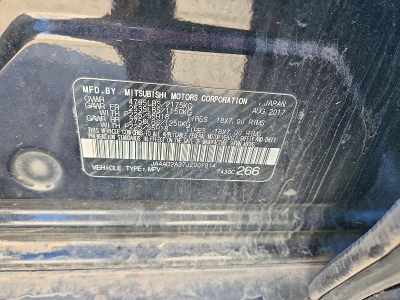 Продаж на аукціоні авто 2018 Mitsubishi Outlander, vin: JA4AD2A37JZ001814, номер лоту: 77206625