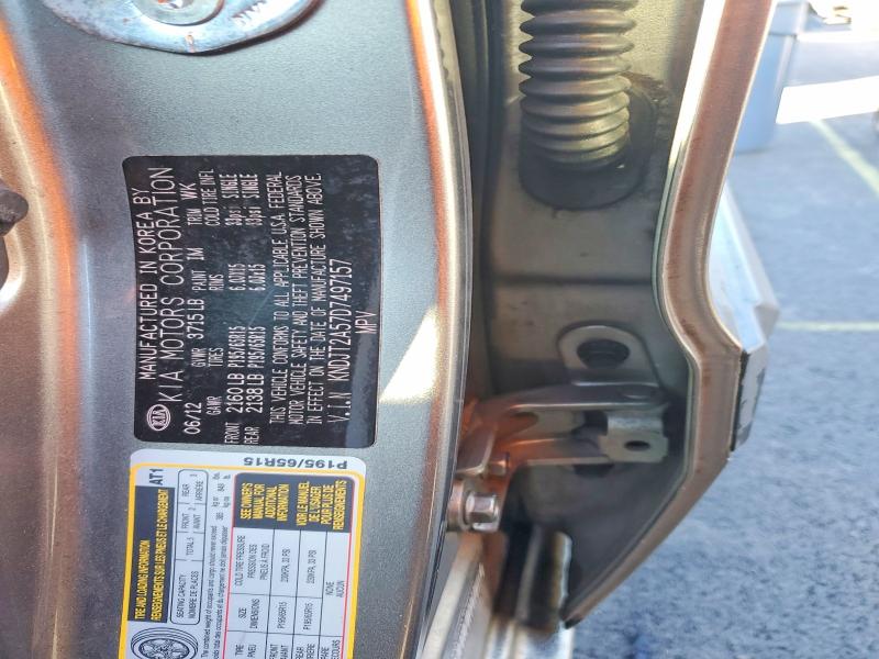 Aukcja sprzedaży 2013 Kia Soul, vin: KNDJT2A57D7497157, numer aukcji: 76466305