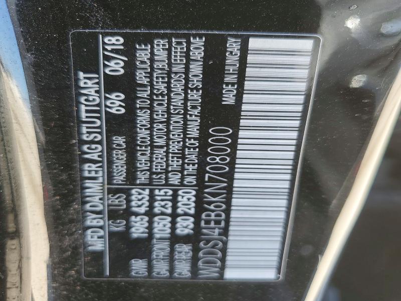 Продаж на аукціоні авто 2019 Mercedes-benz Cla, vin: WDDSJ4EB6KN708000, номер лоту: 78512155