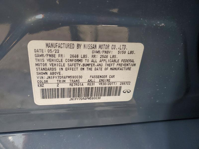 Продаж на аукціоні авто 2023 Infiniti Q50, vin: JN1FV7DR4PM590030, номер лоту: 77244945