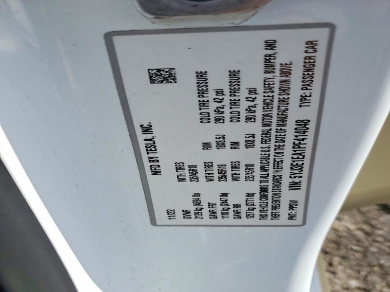 77434565 :رقم المزاد ، 5YJ3E1EA1PF414048 vin ، 2023 Tesla Model 3 مزاد بيع