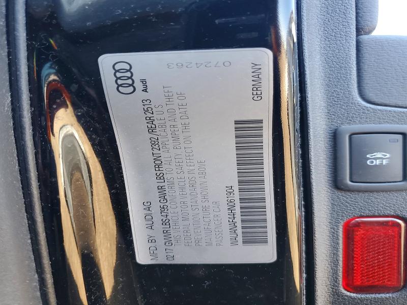 Aukcja sprzedaży 2017 Audi A4, vin: WAUANAF44HN061904, numer aukcji: 79098385