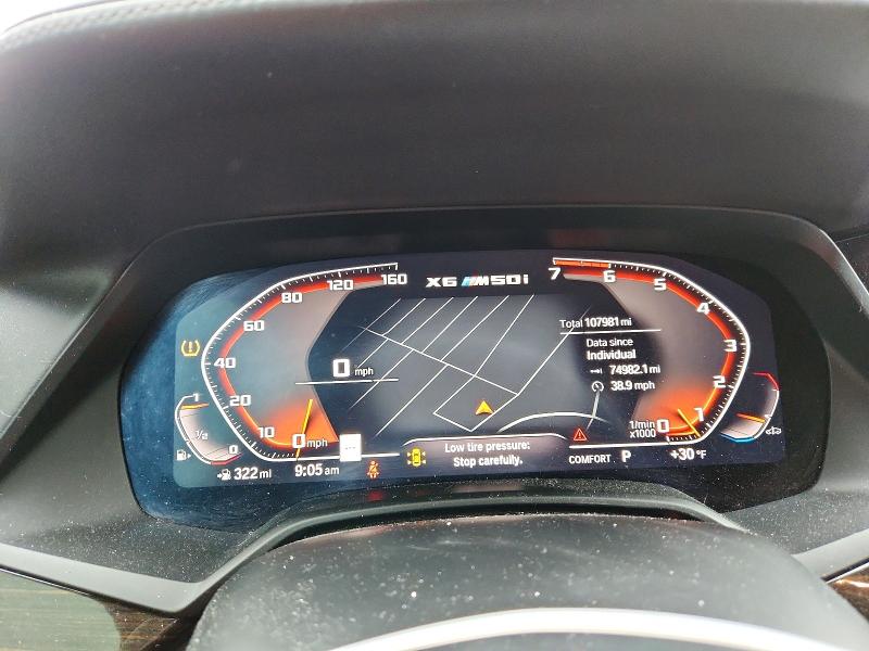 2020 Bmw X6 მანქანა იყიდება აუქციონზე, vin: 5UXCY8C0XL9C87008, აუქციონის ნომერი: 75387505