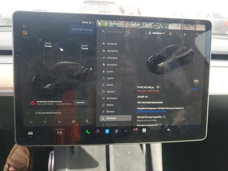 Продаж на аукціоні авто 2025 Tesla Model Y, vin: 7SAYGDEF9SA341887, номер лоту: 76491855