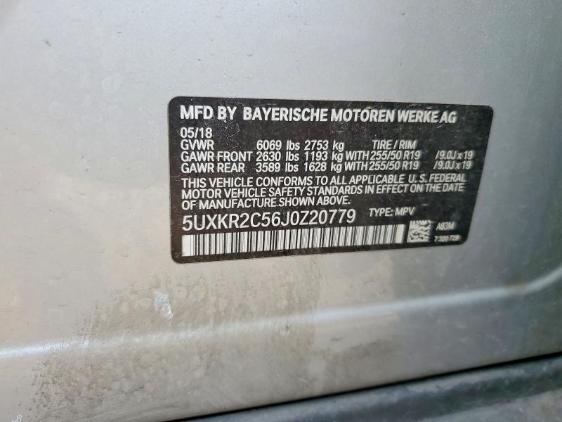 Aukcja sprzedaży 2018 Bmw X5, vin: 5UXKR2C56J0Z20779, numer aukcji: 77744635