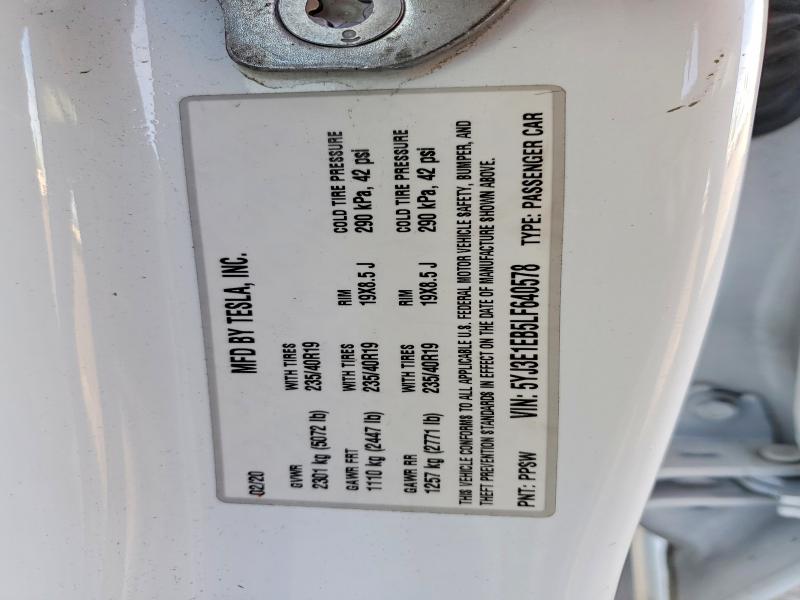 Aukcja sprzedaży 2020 Tesla Model 3, vin: 5YJ3E1EB5LF640578, numer aukcji: 77943675