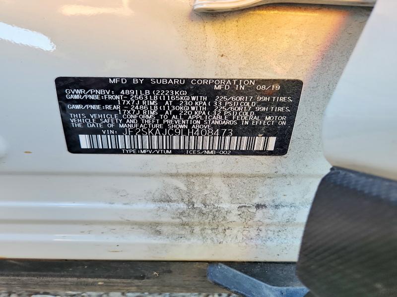 Продажа на аукционе авто 2020 Subaru Forester, vin: JF2SKAJC9LH408473, номер лота: 79363385