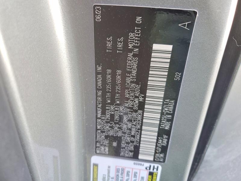 75808515 :رقم المزاد ، 2T2GGCEZ1RC038838 vin ، 2024 Lexus Nx مزاد بيع