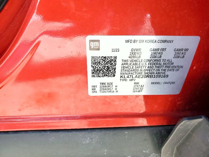 Продаж на аукціоні авто 2024 Buick Envista, vin: KL47LAE20RB109169, номер лоту: 77623315