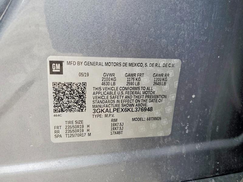 Aukcja sprzedaży 2019 Gmc Terrain, vin: 3GKALPEX6KL376948, numer aukcji: 78469915