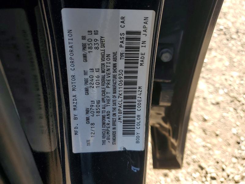Продаж на аукціоні авто 2019 Mazda 3, vin: JM1BPACL7K1106930, номер лоту: 74815505