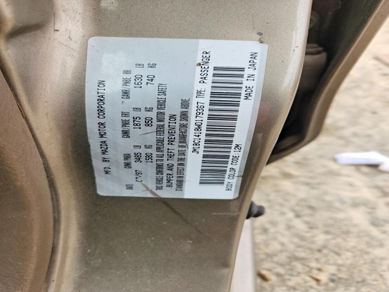 Продажа на аукционе авто 1998 Mazda Protege, vin: JM1BC1418W0179387, номер лота: 77223375