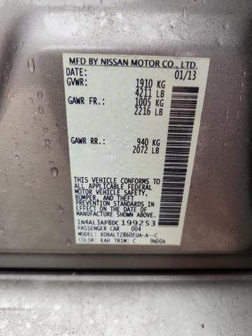2013 Nissan Altima მანქანა იყიდება აუქციონზე, vin: 1N4AL3AP8DC199253, აუქციონის ნომერი: 79089705