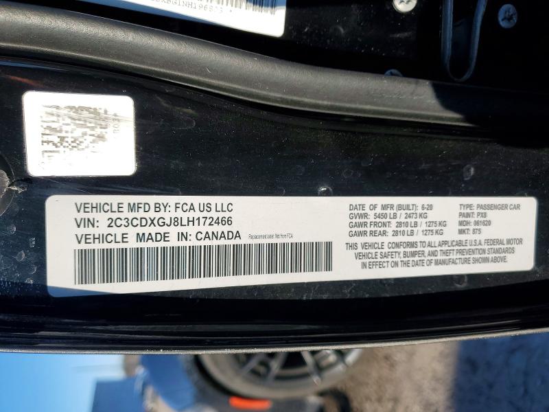 Продажа на аукционе авто 2020 Dodge Charger, vin: 2C3CDXGJ8LH172466, номер лота: 76215825