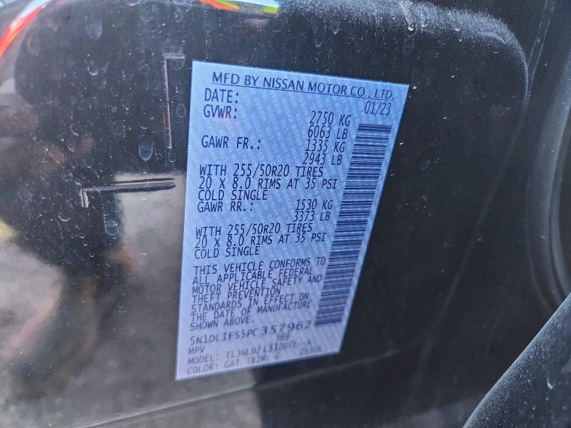 Aukcja sprzedaży 2023 Infiniti Qx60, vin: 5N1DL1FS5PC357962, numer aukcji: 78895765