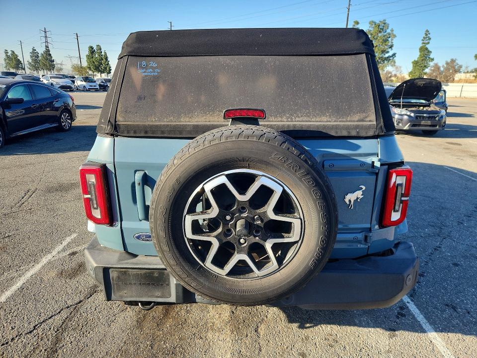 75442465 :رقم المزاد ، 1FMDE5BH5NLA90931 vin ، 2022 Ford Bronco مزاد بيع