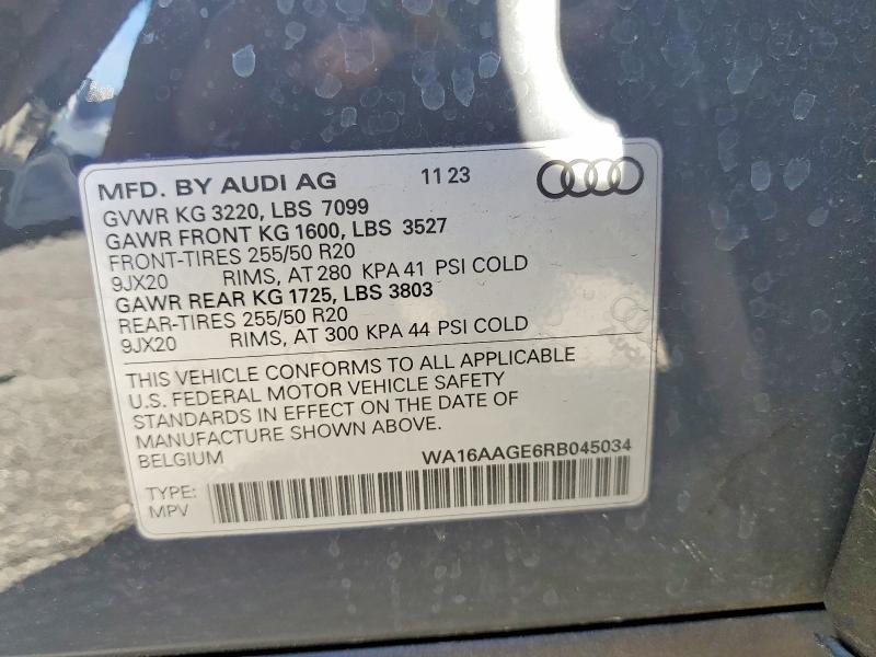 Продажа на аукционе авто 2024 Audi Q8 E-tron, vin: WA16AAGE6RB045034, номер лота: 77797265