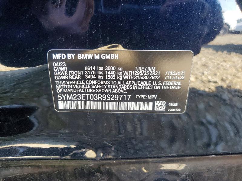 Aukcja sprzedaży 2024 Bmw X6, vin: 5YM23ET03R9S29717, numer aukcji: 77426125