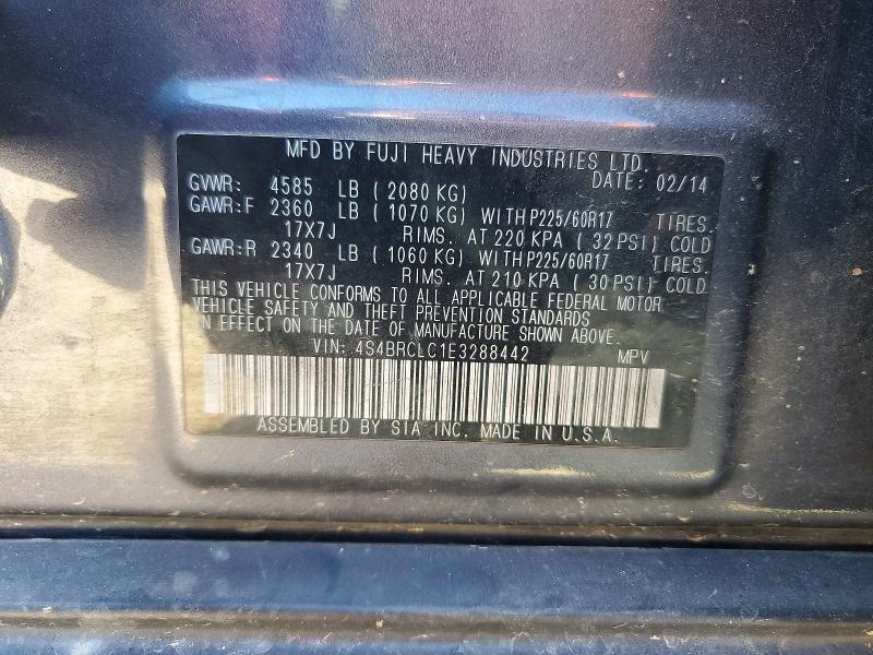 Продажа на аукционе авто 2014 Subaru Outback 2., vin: 4S4BRCLC1E3288442, номер лота: 77376005