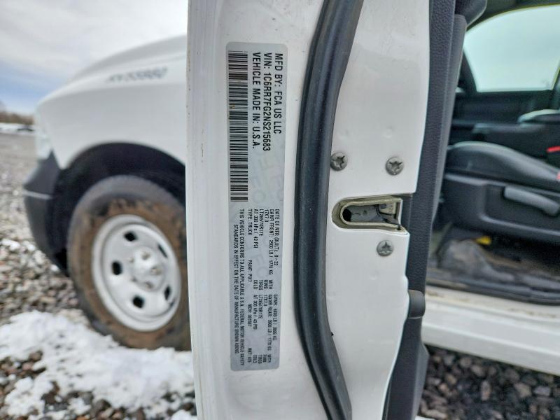 79215415 :رقم المزاد ، 1C6RR7FG2NS215683 vin ، 2022 Ram 1500 Classic مزاد بيع