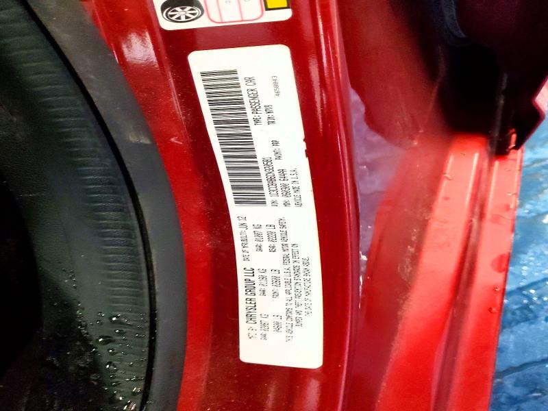 76345975 :رقم المزاد ، 1C3CCBAB6CN320581 vin ، 2012 Chrysler 200 مزاد بيع