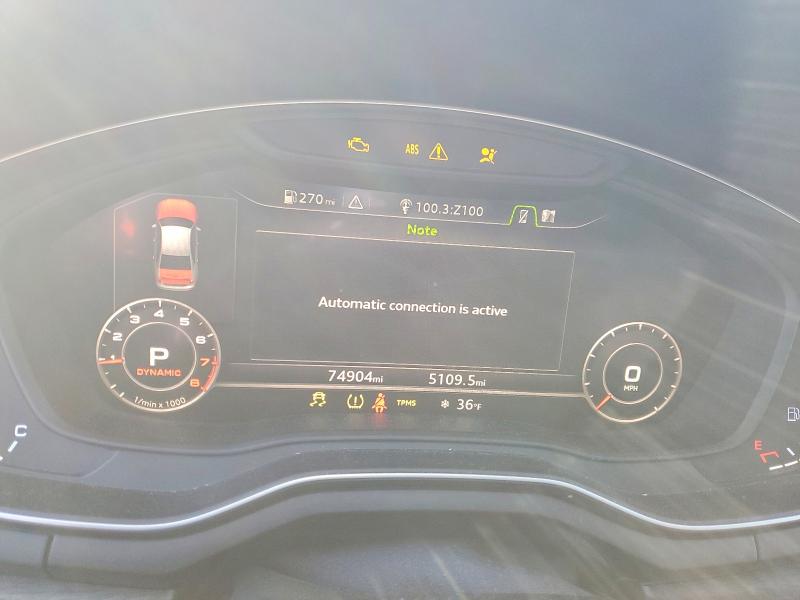 2018 Audi A4 მანქანა იყიდება აუქციონზე, vin: WAUENAF45JA233176, აუქციონის ნომერი: 74975025