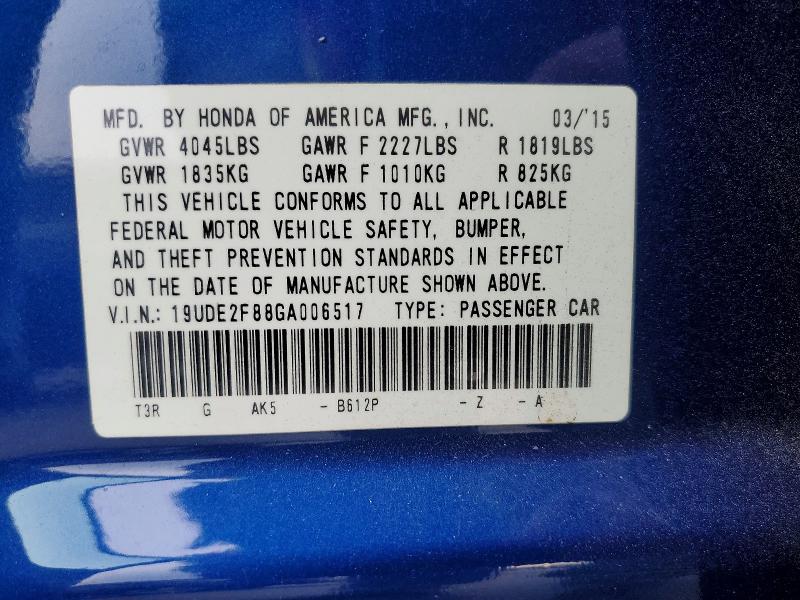 Продажа на аукционе авто 2016 Acura Ilx Premiu, vin: 19UDE2F88GA006517, номер лота: 75516275