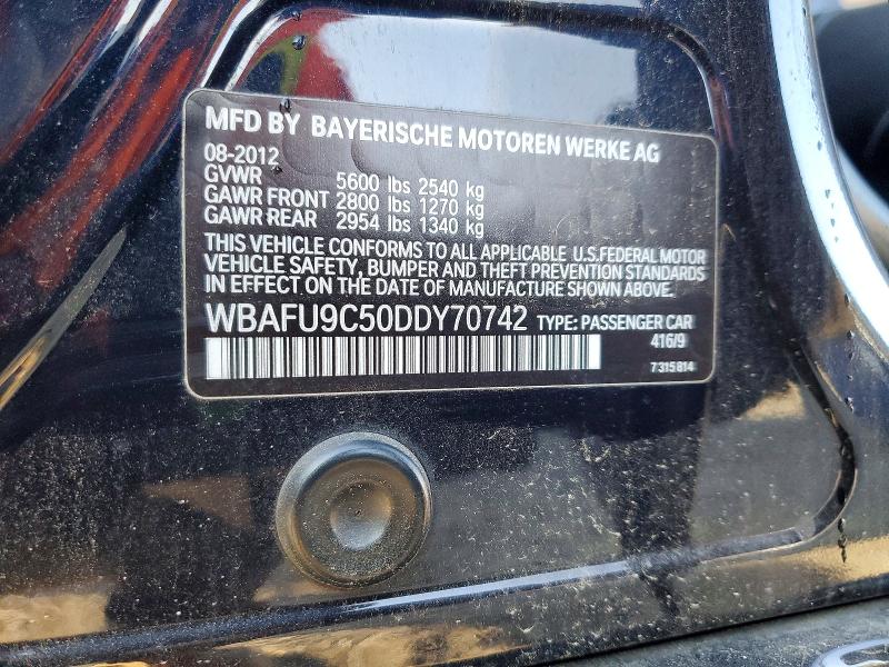 Продажа на аукционе авто 2013 Bmw 550 Xi, vin: WBAFU9C50DDY70742, номер лота: 97675755