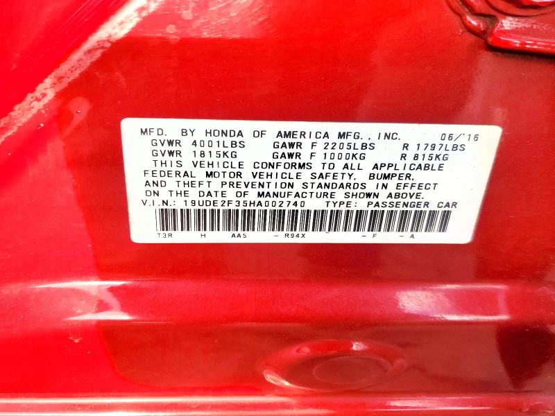 78324015 :رقم المزاد ، 19UDE2F35HA002740 vin ، 2017 Acura Ilx مزاد بيع