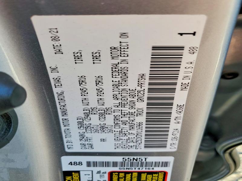 Продажа на аукционе авто 2021 Toyota Tacoma, vin: 5TFAZ5CN3MX116966, номер лота: 79004715