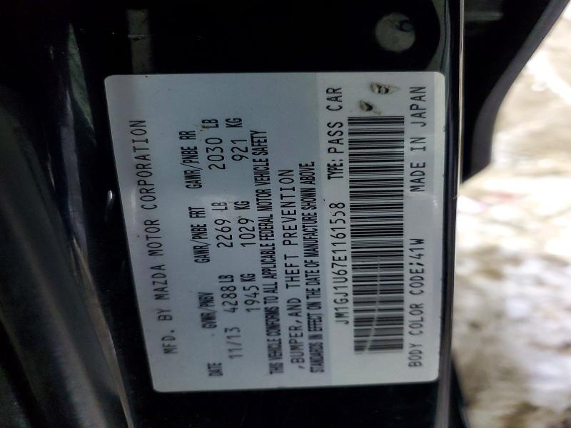 Aukcja sprzedaży 2014 Mazda 6, vin: JM1GJ1U67E1161558, numer aukcji: 74165425