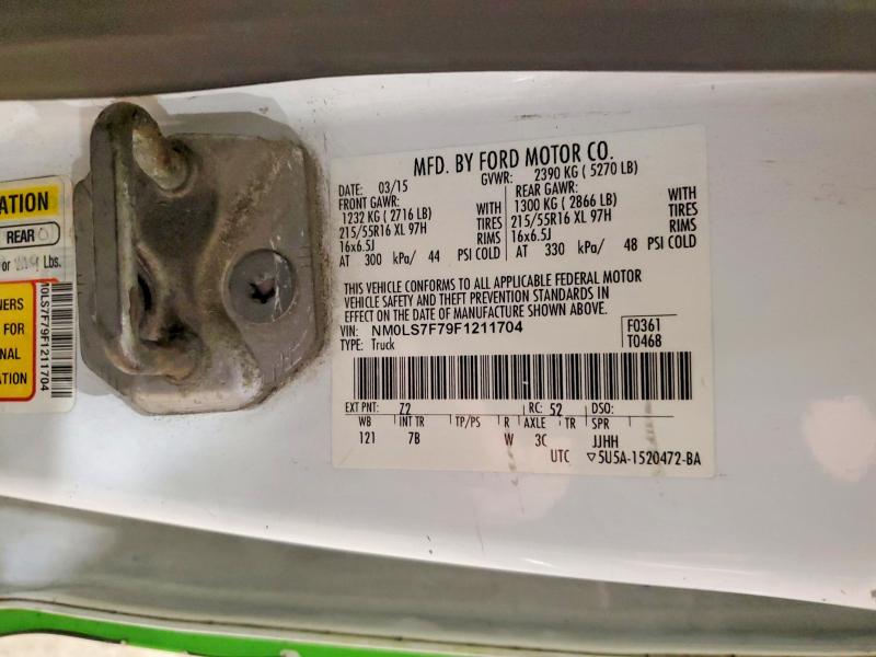 79260055 :رقم المزاد ، NM0LS7F79F1211704 vin ، 2015 Ford Transit Connect مزاد بيع