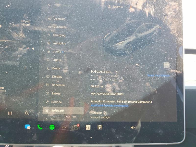 78376035 :رقم المزاد ، 7SAYGDEE6SA356161 vin ، 2025 Tesla Model Y مزاد بيع
