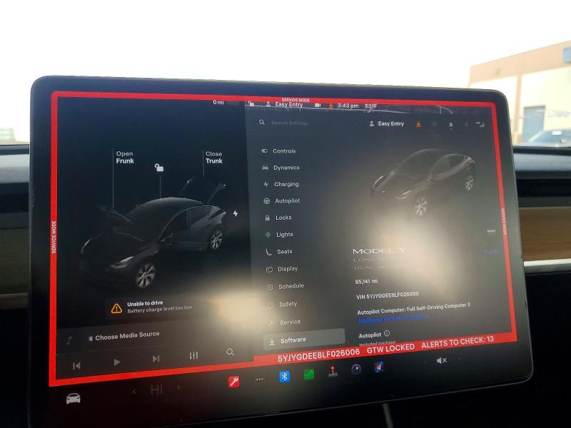 Aukcja sprzedaży 2020 Tesla Model Y, vin: 5YJYGDEE8LF026006, numer aukcji: 78179555