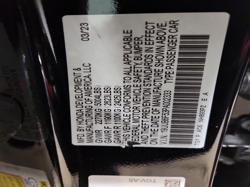 Продажа на аукционе авто 2023 Acura Tlx, vin: 19UUB6F53PA002333, номер лота: 97773645