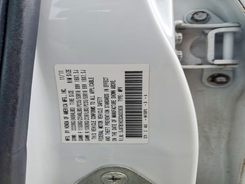 78092055 :رقم المزاد ، 5J8TB1H20CA003838 vin ، 2012 Acura Rdx مزاد بيع