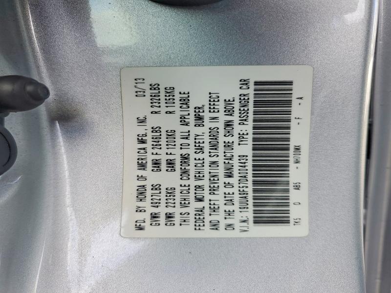 2013 Acura Tl მანქანა იყიდება აუქციონზე, vin: 19UUA9F57DA004439, აუქციონის ნომერი: 77701905