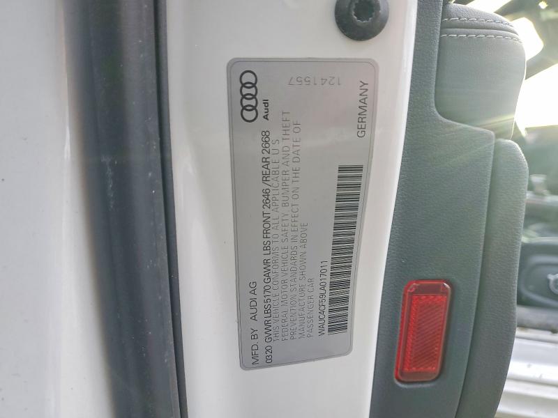 Продаж на аукціоні авто 2020 Audi S5, vin: WAUC4CF59LA017011, номер лоту: 74582105