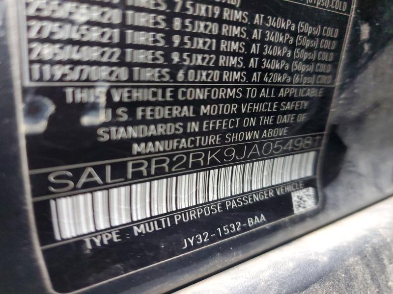 Продажа на аукционе авто 2018 Land Rover Discovery, vin: SALRR2RK9JA054981, номер лота: 76778815
