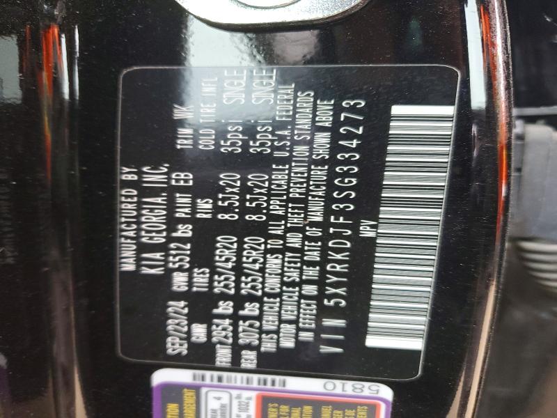 Продаж на аукціоні авто 2025 Kia Sorento, vin: 5XYRKDJF3SG334273, номер лоту: 75966405