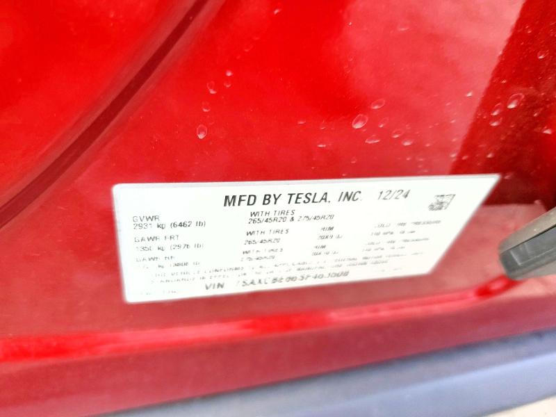 Aukcja sprzedaży 2025 Tesla Model X, vin: 7SAXCBE66SF463508, numer aukcji: 74503415