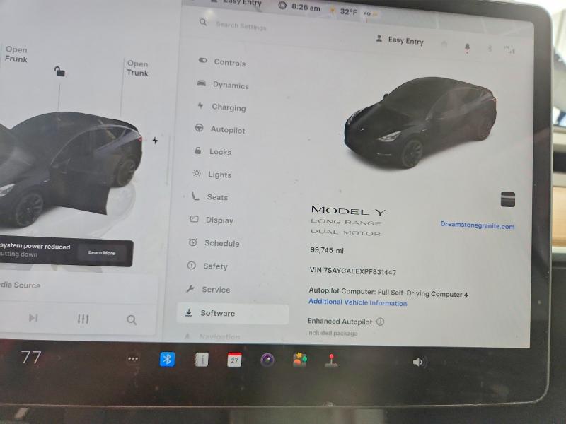 Aukcja sprzedaży 2023 Tesla Model Y, vin: 7SAYGAEEXPF831447, numer aukcji: 79200905