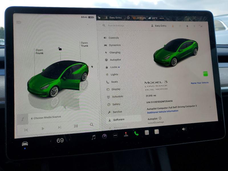 Продажа на аукционе авто 2022 Tesla Model 3, vin: 5YJ3E1EB2NF254414, номер лота: 78629925