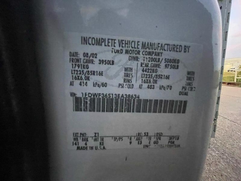 Продаж на аукціоні авто 2003 Ford F350 Super, vin: 1FDWF36S13EA38634, номер лоту: 78382865