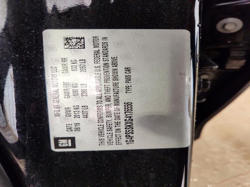 Продаж на аукціоні авто 2016 Buick Verano, vin: 1G4PS5SKXG4176556, номер лоту: 76756175