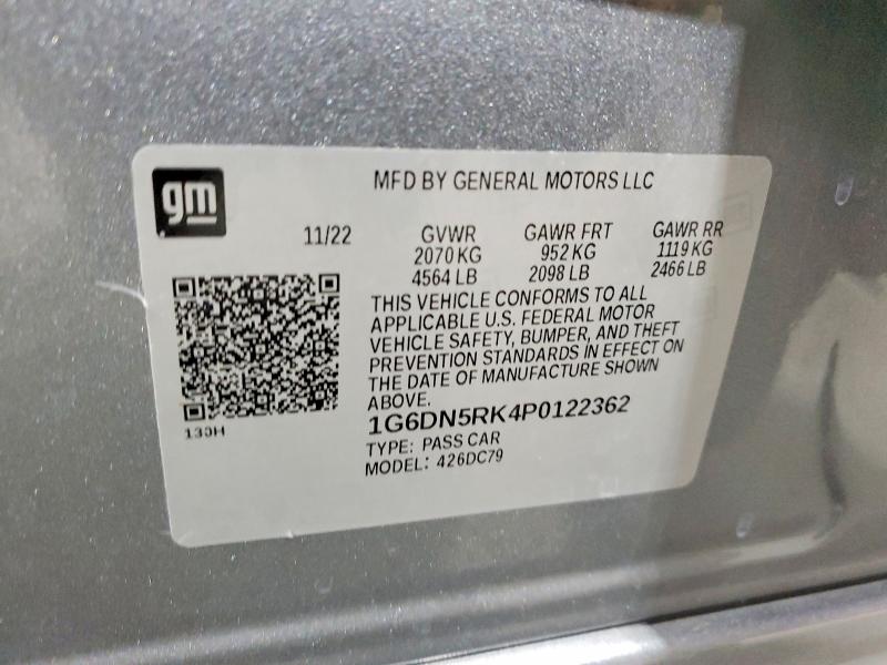 Aukcja sprzedaży 2023 Cadillac Ct5, vin: 1G6DN5RK4P0122362, numer aukcji: 77681505