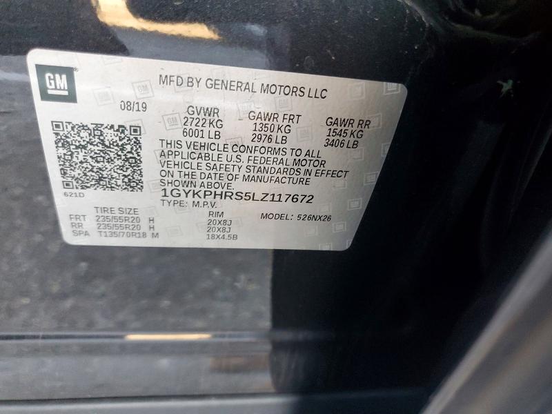 Aukcja sprzedaży 2020 Cadillac Xt6, vin: 1GYKPHRS5LZ117672, numer aukcji: 78886295