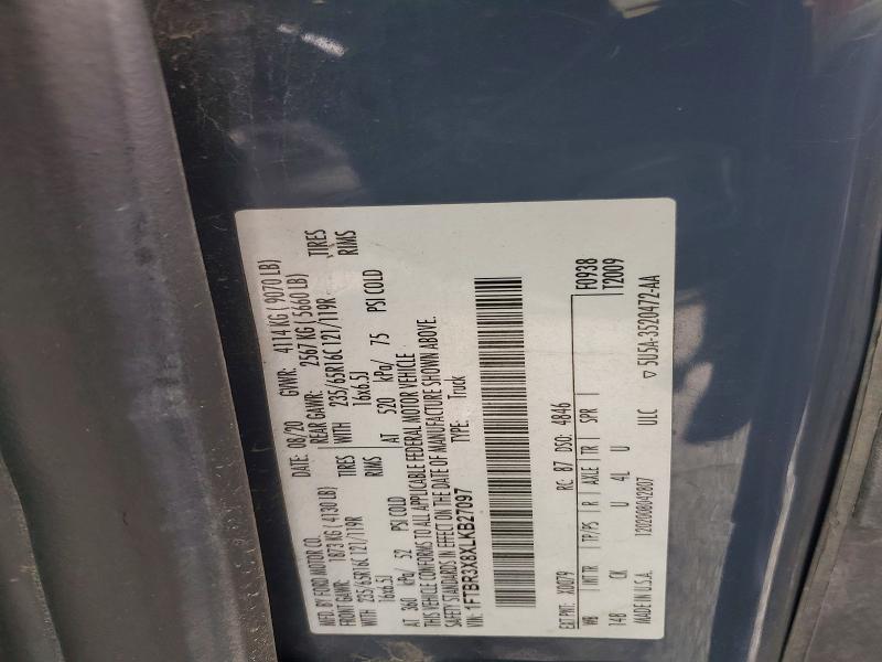 2020 Ford Transit მანქანა იყიდება აუქციონზე, vin: 1FTBR3X8XLKB27097, აუქციონის ნომერი: 75997395
